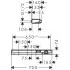 Hansgrohe ShowerTablet Select 700 Thermostat Universal, Masszeichnung