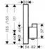 Hansgrohe ShowerSelect Thermostat 1 Verbraucher, Masszeichnung