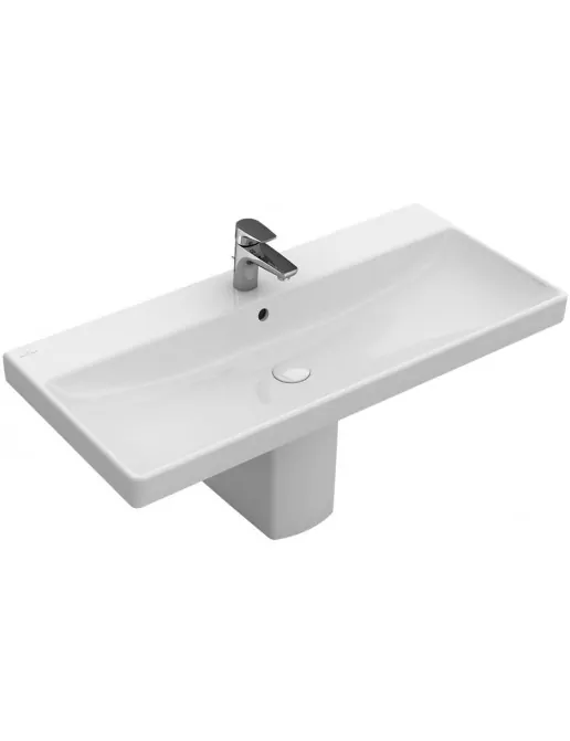 Villeroy & Boch Avento Schrankwandtisch 800 x 470 mm, mit Überlauf, mit/ohne CeramicPlus