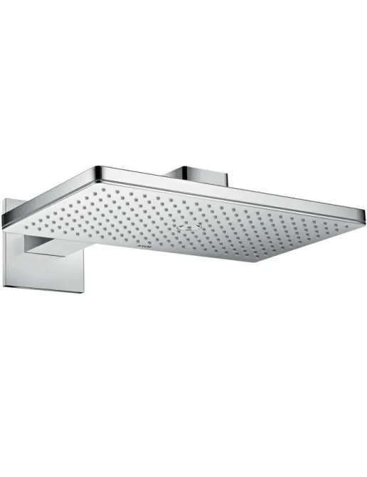 ShowerSolutions Kopfbrause 460/300 1jet mit Brausenarm und eckiger Rosette