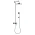 Montreux Showerpipe mit Thermostat und Kopfbrause, Kreuzgriff