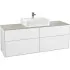 Villeroy & Boch Finion Waschtischunterbau Glossy White