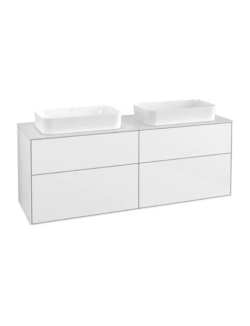 Finion Waschtischunterbau Glossy White