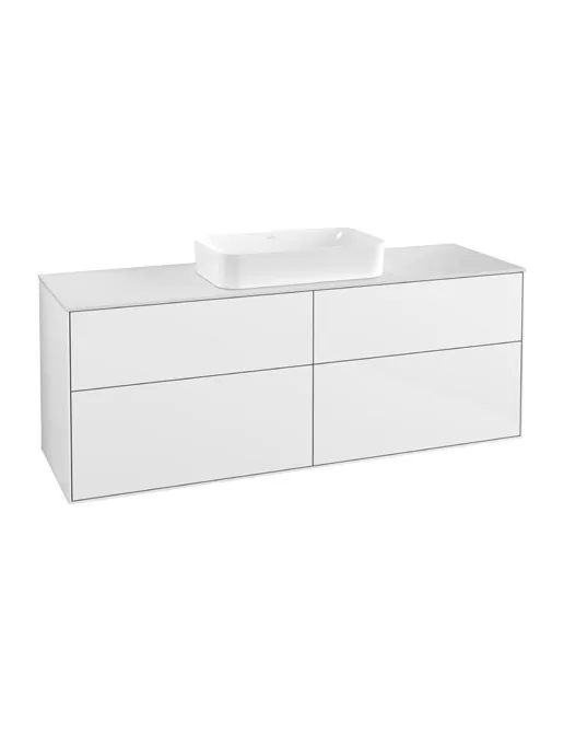 Finion Waschtischunterbau Glossy White