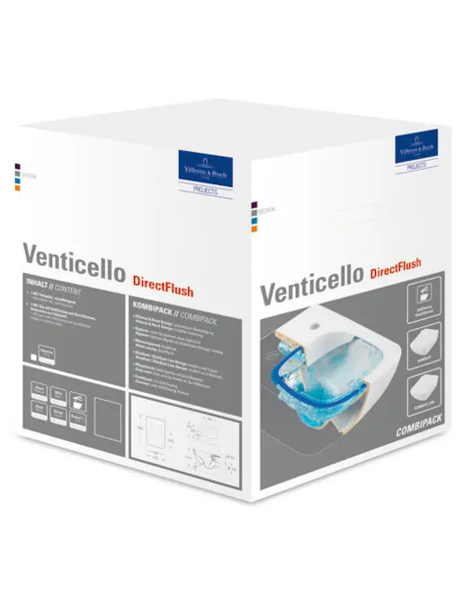 Villeroy & Boch Venticello Combi-Pack Wand-Tiefspül-WC