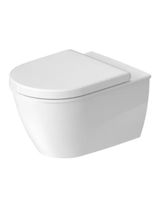 Wand-WC Duravit Rimless®, 370 x 540 mm, mit/ohne HygieneGlaze, mit/ohne WonderGliss,  weiss