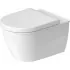 Wand-WC Duravit Rimless®, 370 x 540 mm, mit/ohne HygieneGlaze, mit/ohne WonderGliss,  weiss