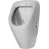 Urinal 345 x 315 mm, Zulauf hinten, mit/ohne Fliege, weiss