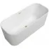 Villeroy & Boch Finion Freistehende Oval-Badewanne, Champagne mit Beleuchtung