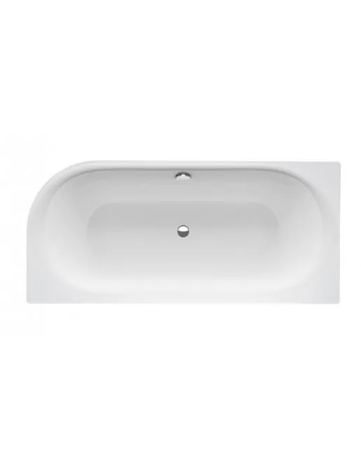 Schmidlin Sella Shape Left Duo Badewanne, weiss