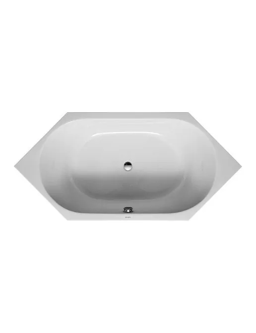 Duravit D-Code Sechseck-Badewanne 1900 x 900, weiss