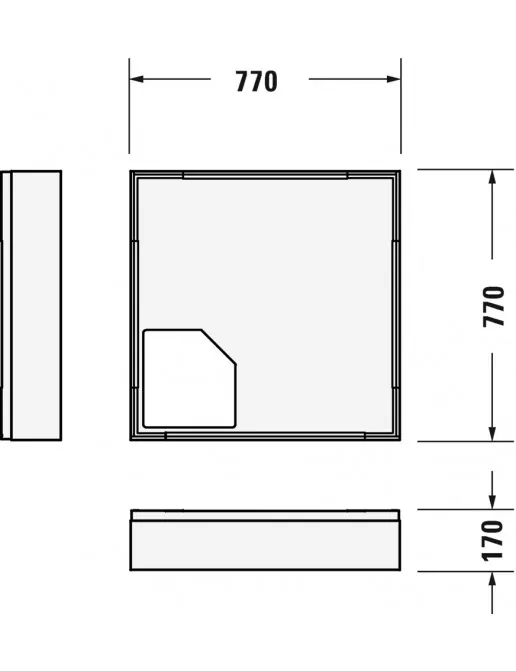 Duravit Zubehör Duschwannenträger für D-Code 720101