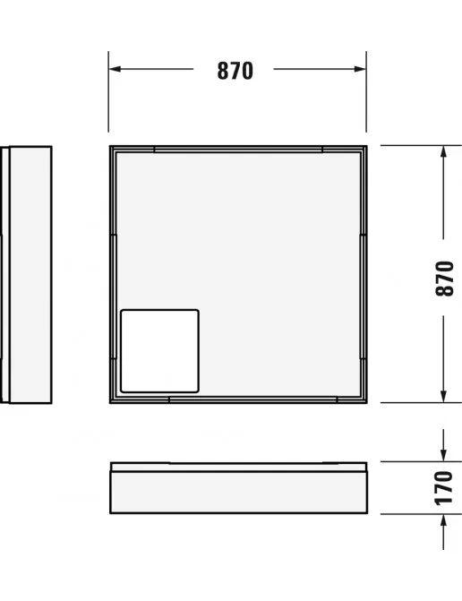 Duravit Zubehör Duschwannenträger für D-Code 720102