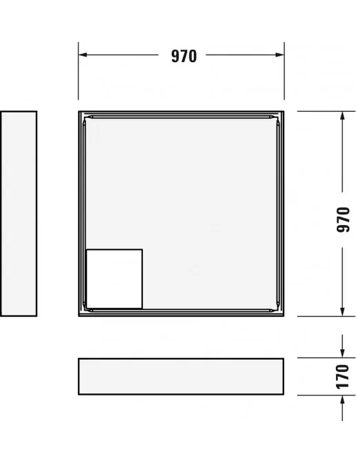 Duravit Zubehör Duschwannenträger für D-Code 720103