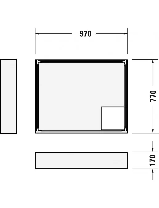 Duravit Zubehör Duschwannenträger für D-Code 720106