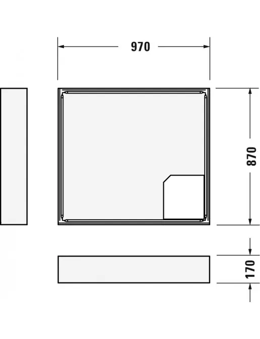 Duravit Zubehör Duschwannenträger für D-Code 720107