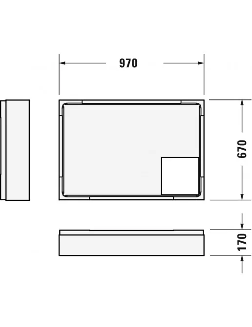 Duravit Zubehör Duschwannenträger für D-Code 720093