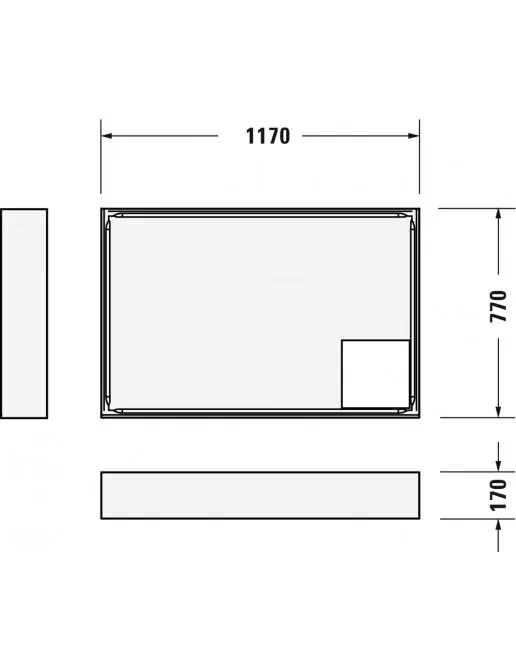 Duravit Zubehör Duschwannenträger für D-Code 720113