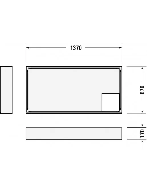 Duravit Zubehör Duschwannenträger für D-Code 720095