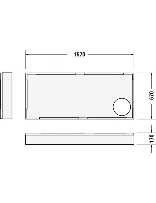 Duravit Zubehör Duschwannenträger für D-Code 720163