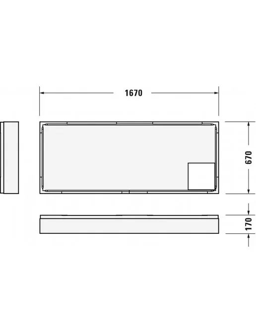 Duravit Zubehör Duschwannenträger für D-Code 720096