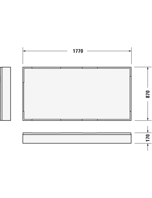 Duravit Zubehör Duschwannenträger für D-Code 720165