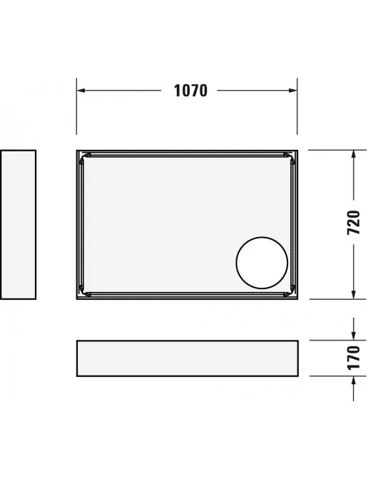 Duravit Zubehör Duschwannenträger für D-Code 720097