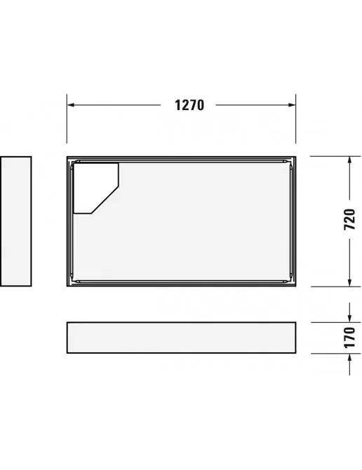 Duravit Zubehör Duschwannenträger für D-Code 720098