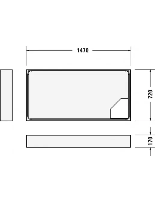 Duravit Zubehör Duschwannenträger für D-Code 720099