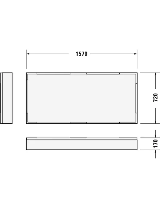 Duravit Zubehör Duschwannenträger für D-Code 720164