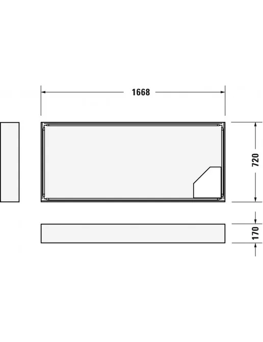 Duravit Zubehör Duschwannenträger für D-Code 720100