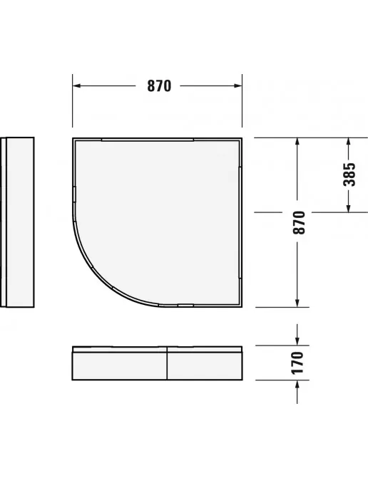 Duravit Zubehör Duschwannenträger für D-Code 720108