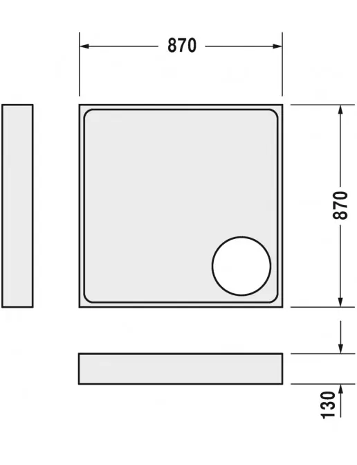 Duravit Zubehör Duschwannenträger für Starck Slimline 720115