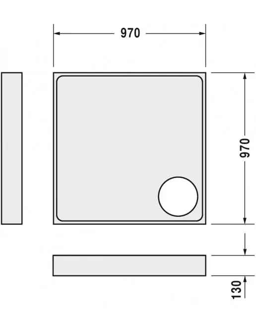 Duravit Zubehör Duschwannenträger für Starck Slimline 720116