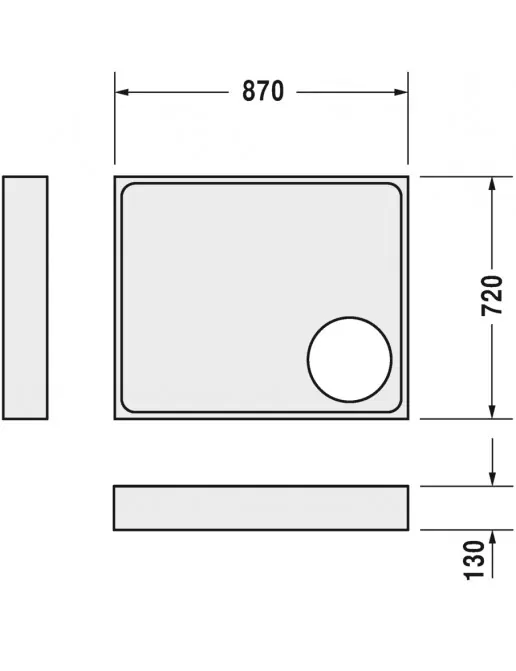 Duravit Zubehör Duschwannenträger für Starck Slimline 720117