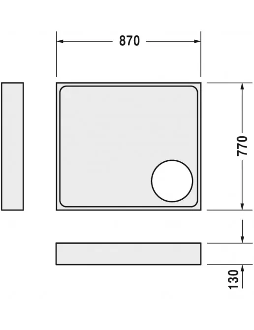 Duravit Zubehör Duschwannenträger für Starck Slimline 720118