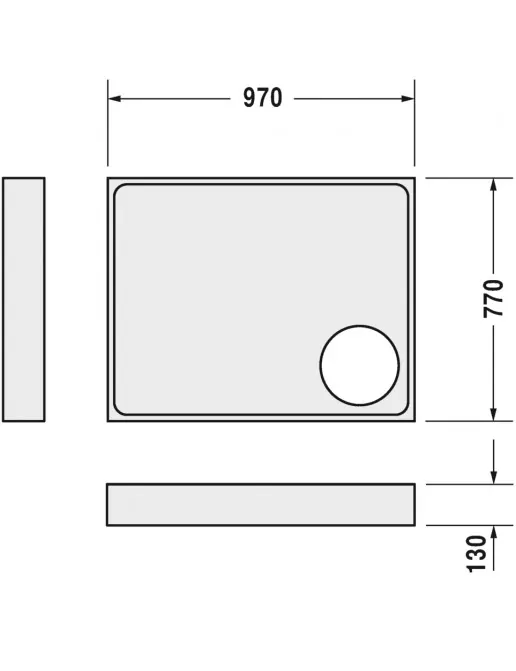 Duravit Zubehör Duschwannenträger für Starck Slimline 720119