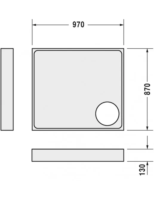 Duravit Zubehör Duschwannenträger für Starck Slimline 720120