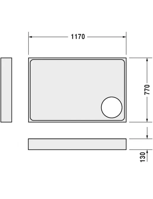 Duravit Zubehör Duschwannenträger für Starck Slimline 720121