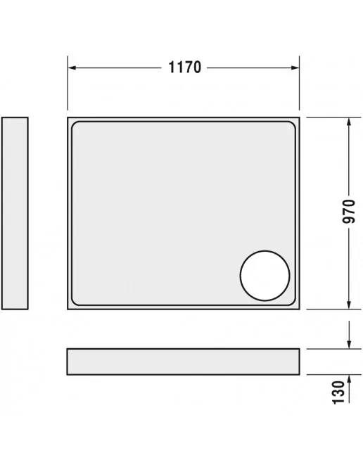 Duravit Zubehör Duschwannenträger für Starck Slimline 720123