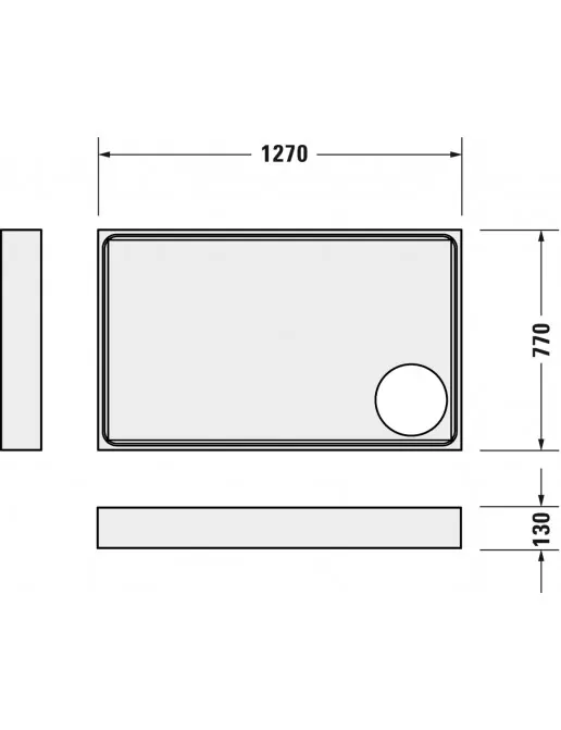 Duravit Zubehör Duschwannenträger für Starck Slimline 720235