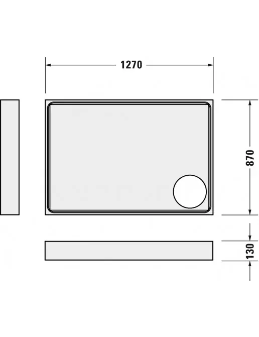 Duravit Zubehör Duschwannenträger für Starck Slimline 720242