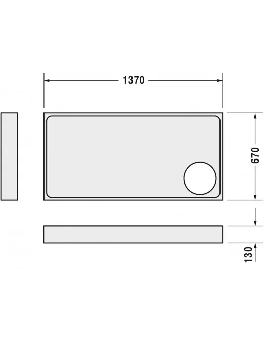 Duravit Zubehör Duschwannenträger für Starck Slimline 720124