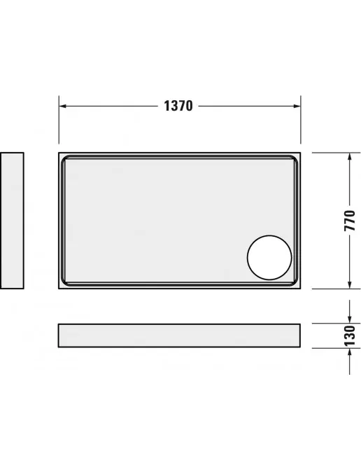 Duravit Zubehör Duschwannenträger für Starck Slimline 720236