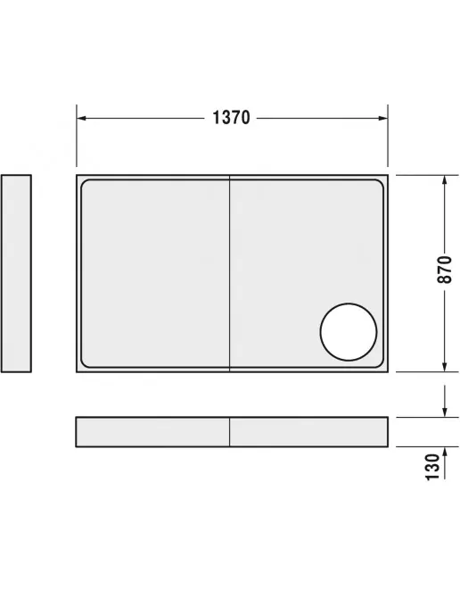 Duravit Zubehör Duschwannenträger für Starck Slimline 720126