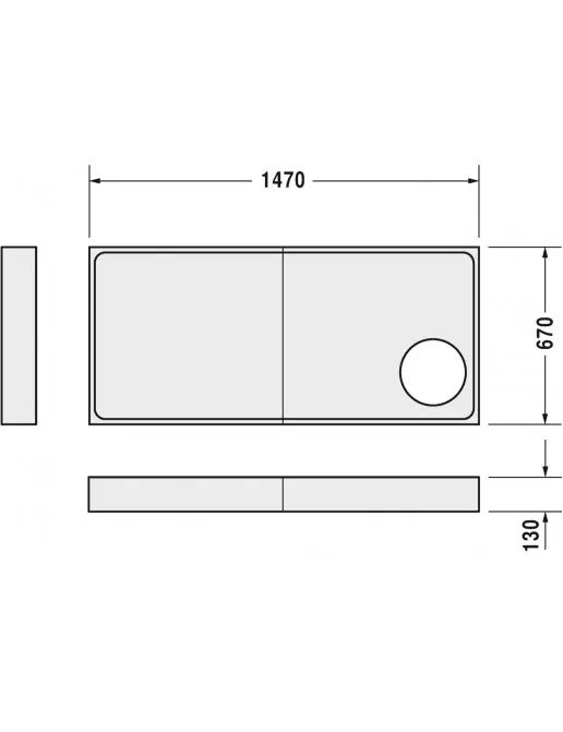 Duravit Zubehör Duschwannenträger für Starck Slimline 720127