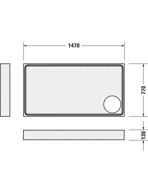 Duravit Zubehör Duschwannenträger für Starck Slimline 720237