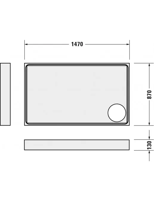 Duravit Zubehör Duschwannenträger für Starck Slimline 720243