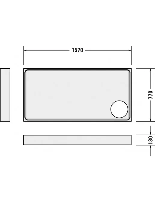 Duravit Zubehör Duschwannenträger für Starck Slimline 720238