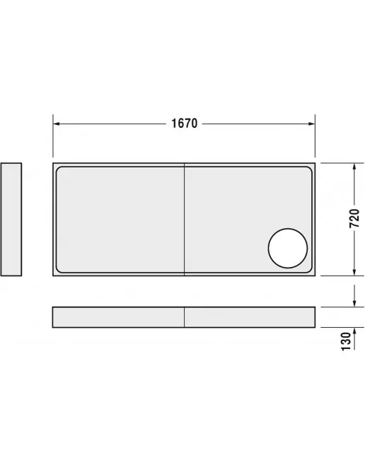 Duravit Zubehör Duschwannenträger für Starck Slimline 720132